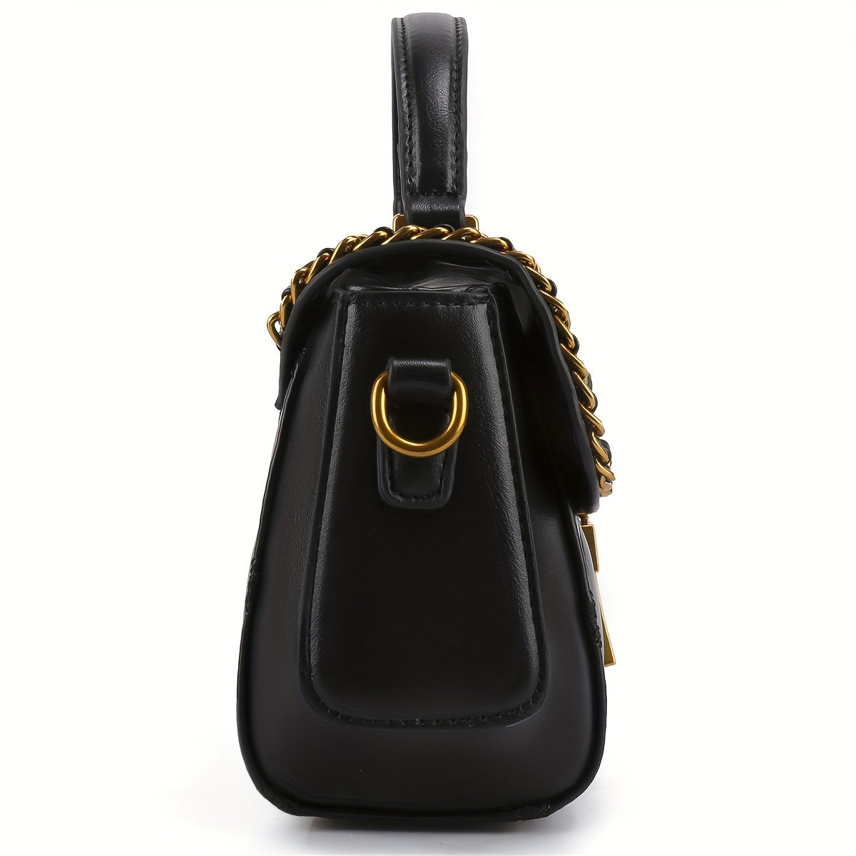 Мини-модная стеганая сумка через плечо с металлическим декором - стильная женская сумка и кошелек