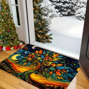 Kitchen Mat Waterproof Anti-Slip Absorbent Abstract Tree Design 1pc