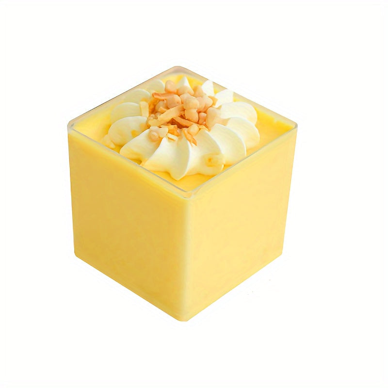 Одноразовые прозрачные десертные стаканы, набор 50 шт., для мусса, пудинга, торта, мороженого