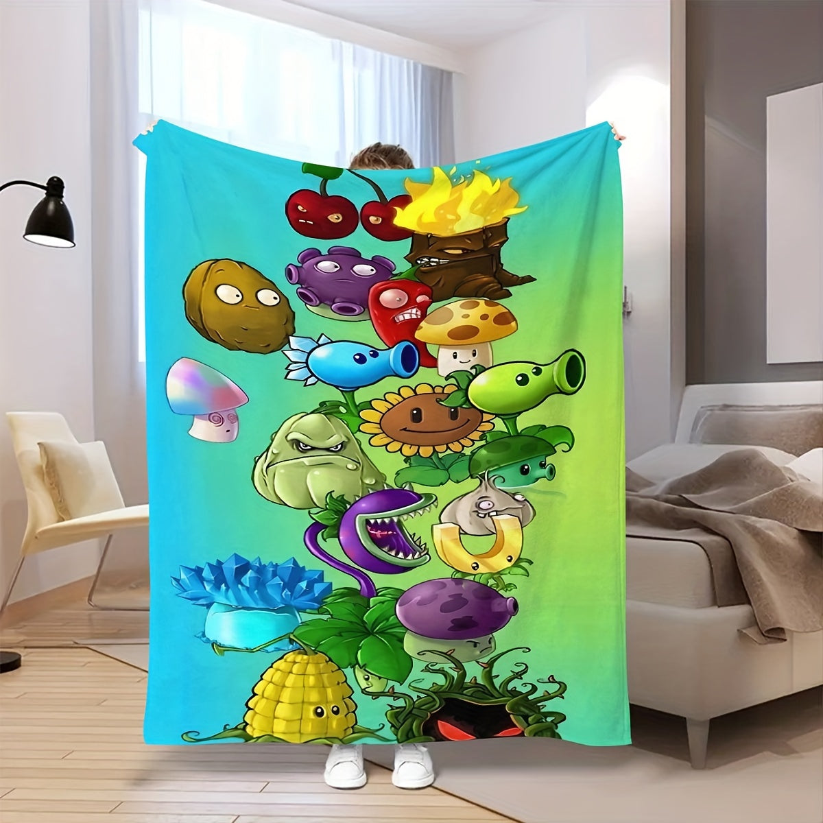 Halloween Flannel Dekor va tashqarida foydalanish uchun yostiqcha