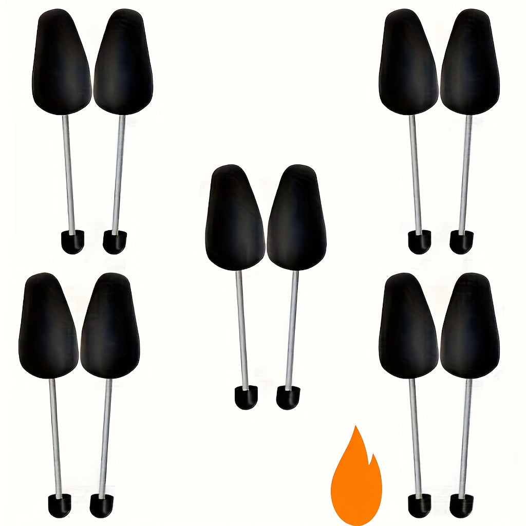 5 Pairs Black Plastic Shoe Supports Adjustable Anti-Wrinkle Brackets Shoe Maintainers