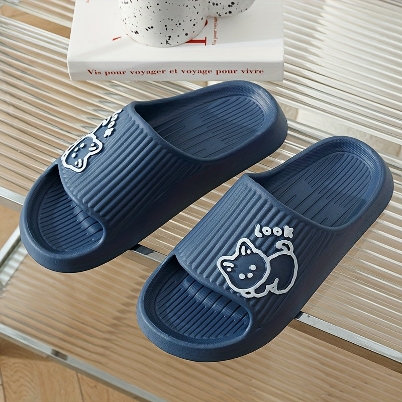 Unisex Indoor Slippers Anti-Slip Four Seasons Comfortable Bathroom Slippers
