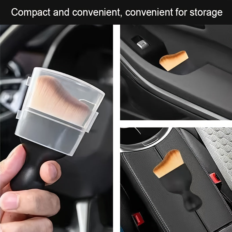 Car Interior Dust Brush Set Soft Bristle Cleaning Tool for Air Conditioner and Console