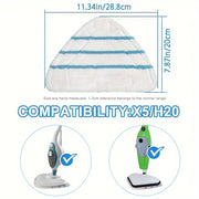 Set of 4 Microfiber Steam Mop Pads for Floor Cleaning Washable Replacement Covers