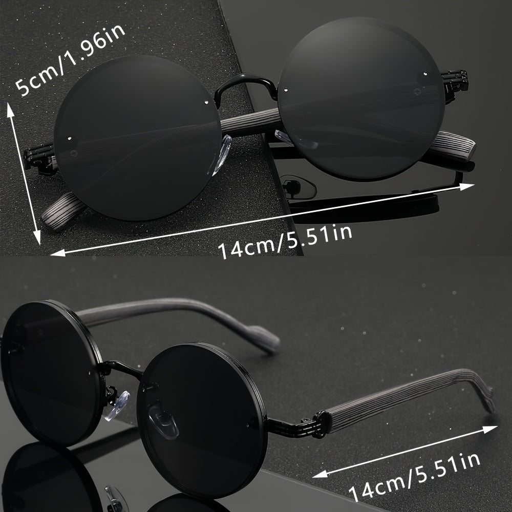 Uniseks vintage dumaloq ko‘zoynaklar yog‘och to‘qimi to‘liq ramka retro moda aksessuari