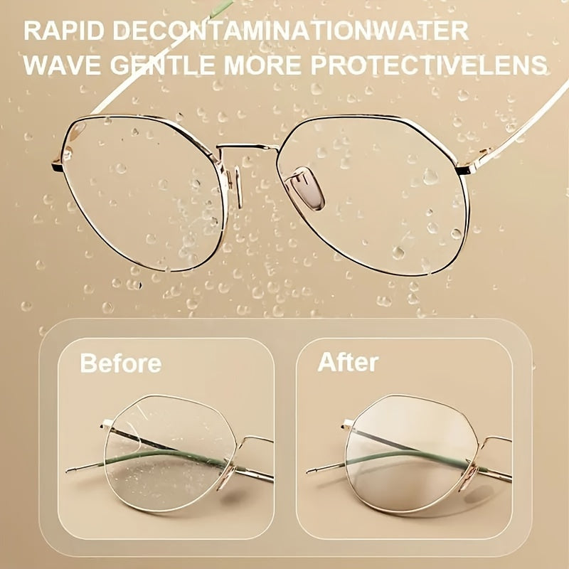 Portable USB Rechargeable Eyeglass and Watch Cleaner with Blue Light and Vibration