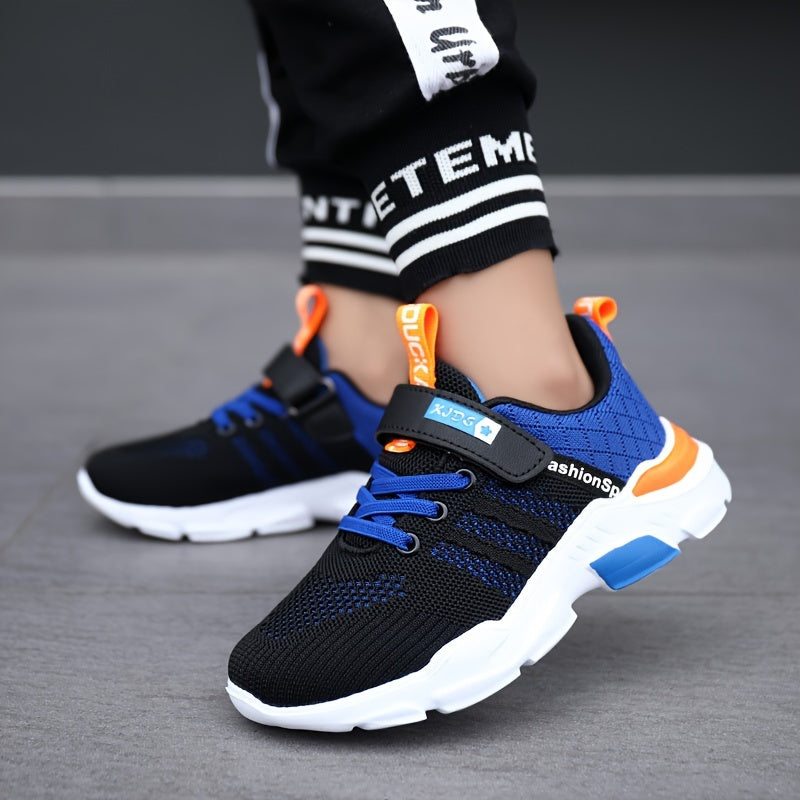 Мужские дышащие сетчатые кроссовки для возрастных групп до 14 лет с застежкой-кисточкой и подошвой из ЭВА