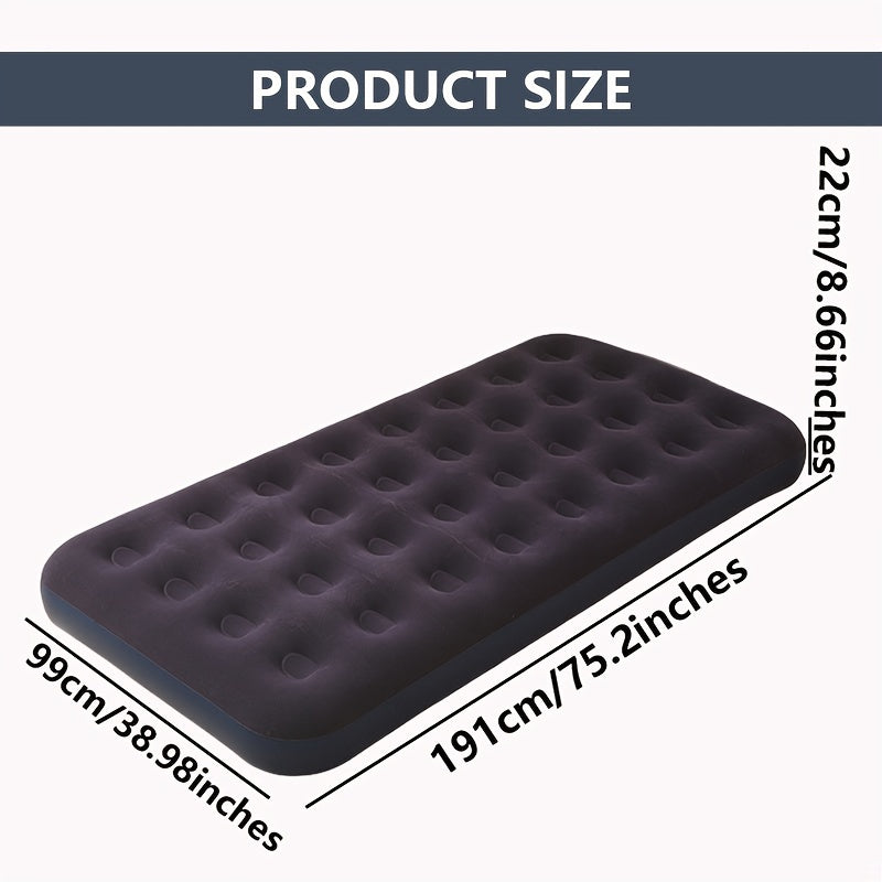 Double Height Inflatable Bed for Home and Camping PVC Air Mattress Durable