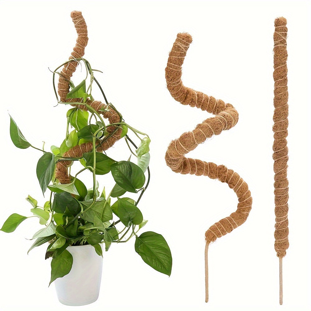 Bendable Coconut Brown Plant Support Pole for Climbing and Training