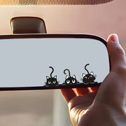 Cats Rearview Mirror Stickers Cute Cat Decals for Cars and Vehicles