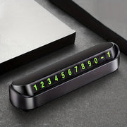 Durable Plastic Dashboard Parking Number Sign with Night Visibility