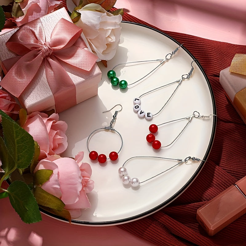 Earring Making Kit with Beads Hooks Jump Rings and Pliers for Jewelry Making