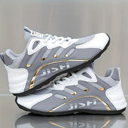 Men's High-Top Outdoor Sneakers Fabric Rubber Casual Hiking Street Shoes