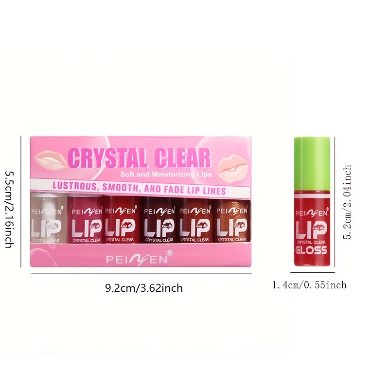 Women Lip Oil Set Moisturizing Wrinkle Care Plant Squalane 6Pcs