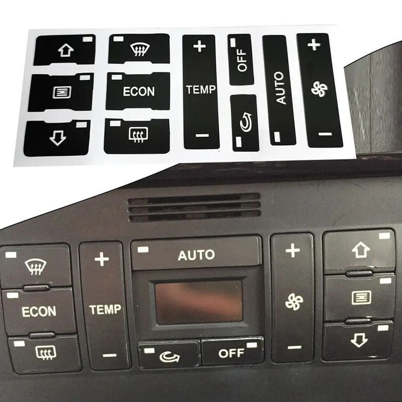 Audi A3 8L A2 ichki qismi uchun avtomobil konditsioneri tugmalari uchun avtomobil yozuvlari