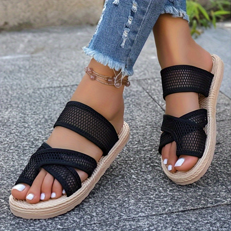 Women's Wedge Espadrille Sandals Open Toe Strappy Floral