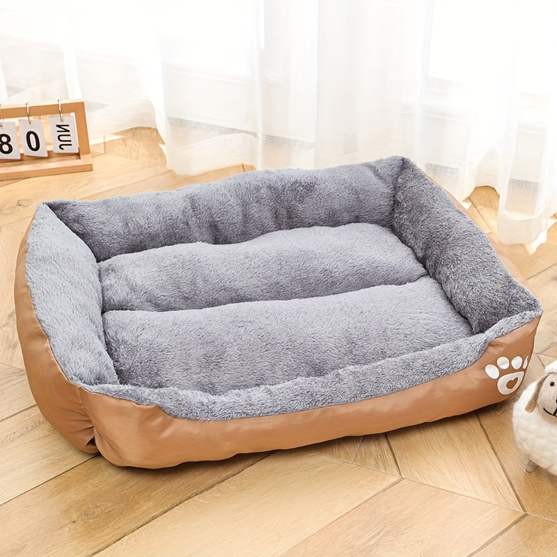 Dog Bed Soft Mat in Multiple Sizes Non-Slip Washable Polyester Fiber Rectangle for All Breeds