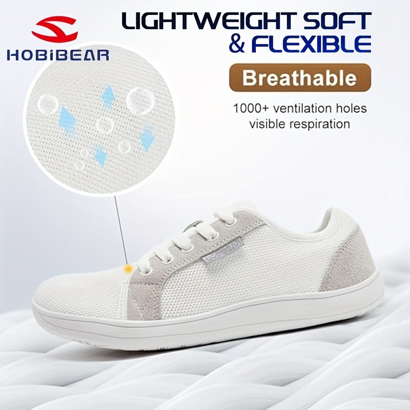 Unisex yalang'och oyoq minimalistik poyabzal yengil moslashuvchan krossovkalar keng barmoq qutisi