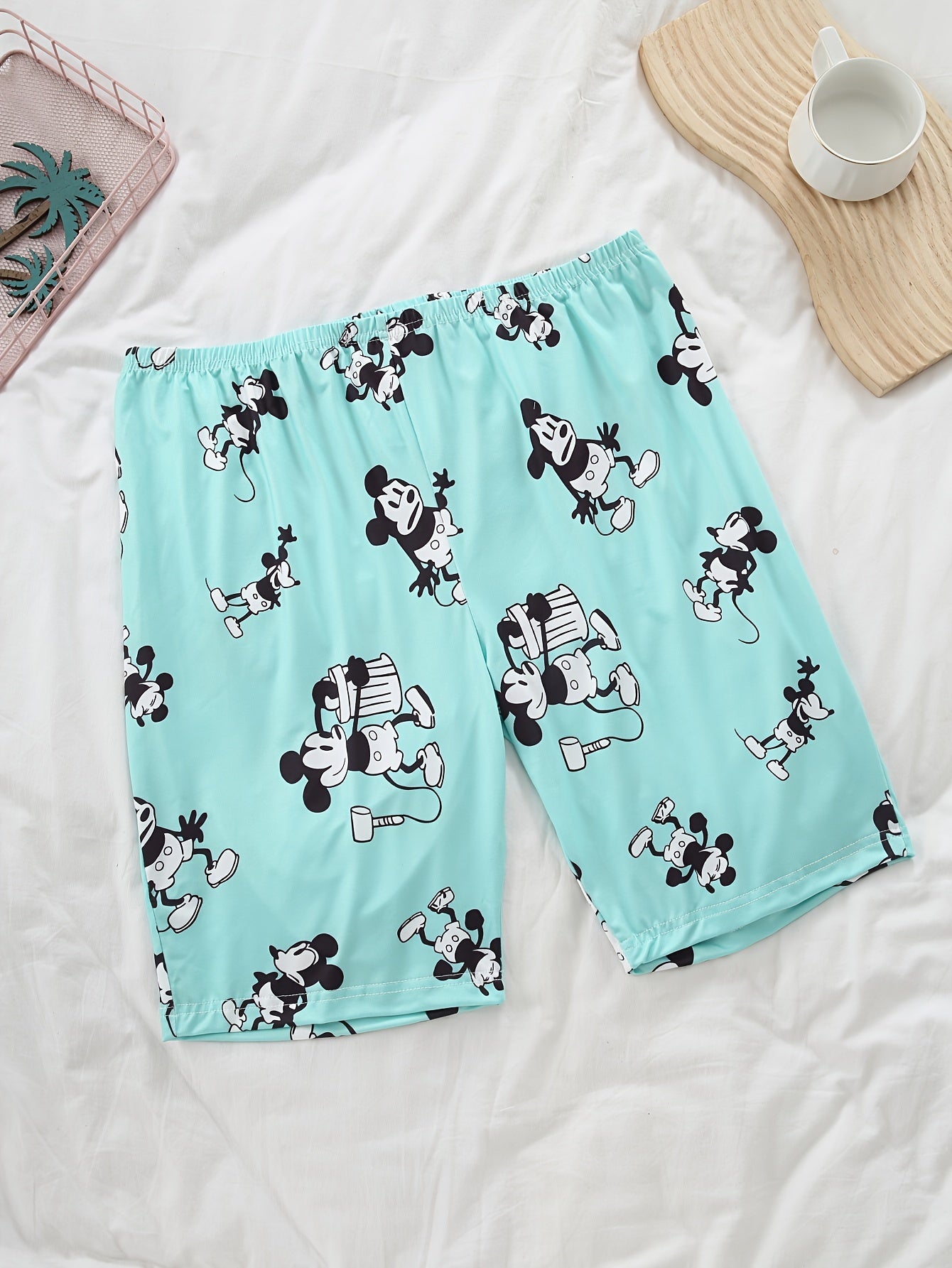 Pack de 4 pantalones cortos de dibujos animados para niñas, algodón suave, verano, casual, para niños pequeños