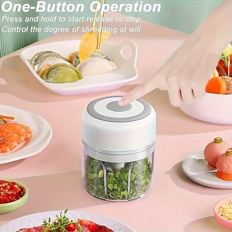 Электрической чеснокодавилка 1 шт. Перезаряжаемый измельчитель и быстрый кухонный инструмент