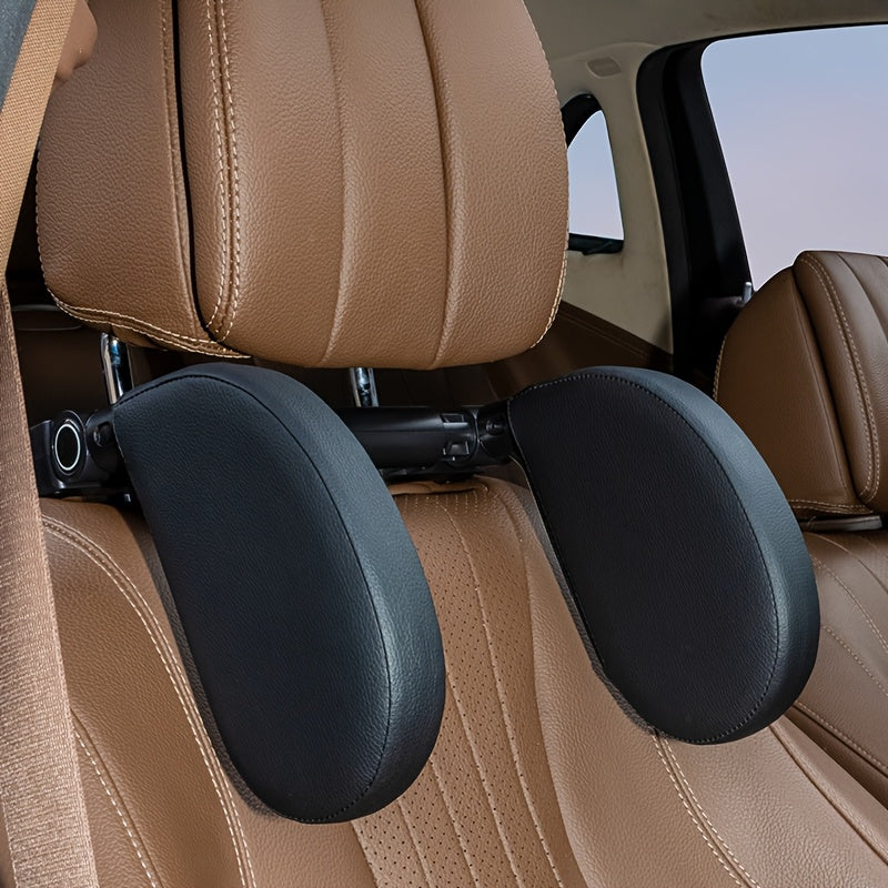 Adjustable Ergonomic Car Headrest with Memory Foam and Side Pads