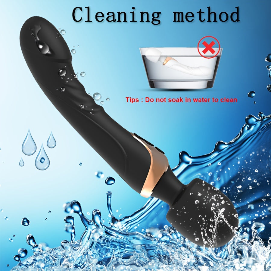 Ayollar uchun Silikonli Ikki Motorli Vibrator, 10 Ta Rejimli G-Spot Stimulyatori