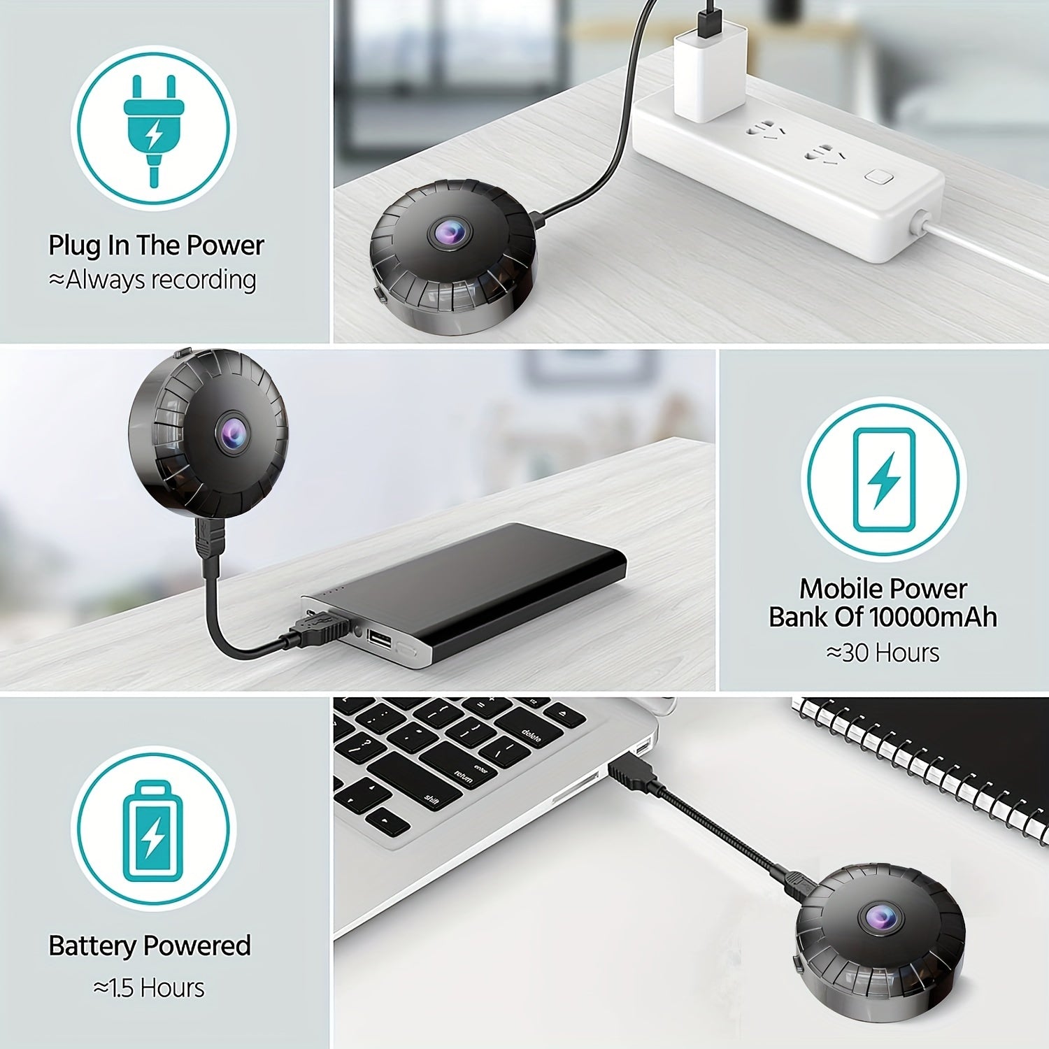 Mini Hidden Camera 1080P HD Wireless WiFi Indoor Security Nanny Cam