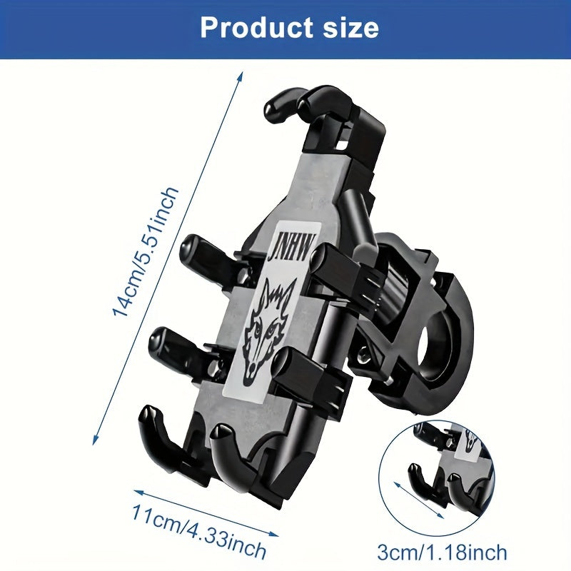 Motorcycle Phone Mount Shockproof ABS Handlebar Rearview Mirror Holder