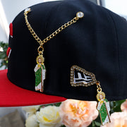 Men's Religious Baseball Cap with Decorative Pendant Pin Badge