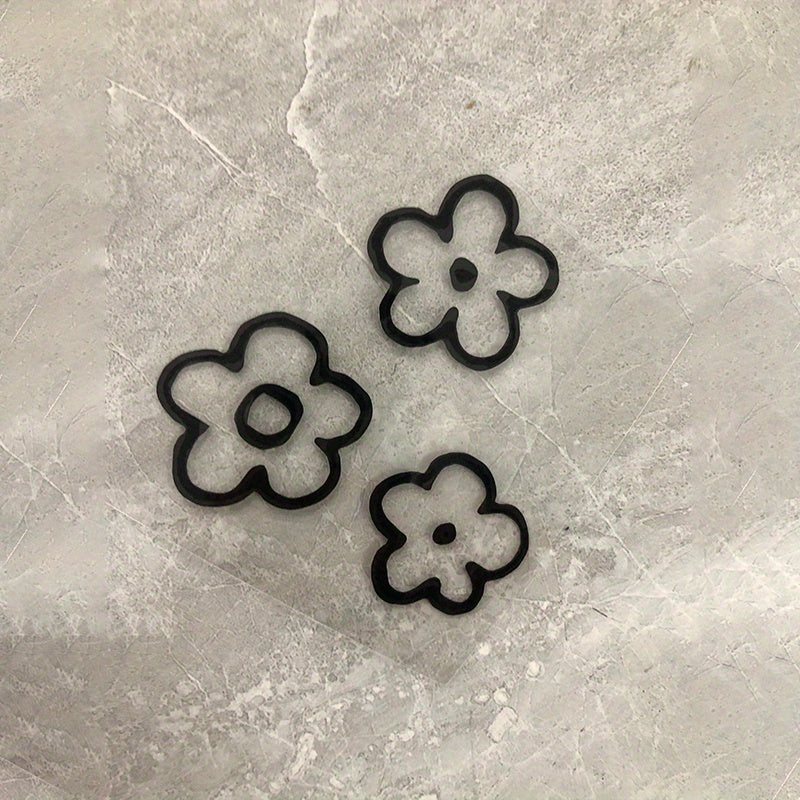 3-Piece Vinyl Floral Car Mirror Decal Set Waterproof Bumper Decorations