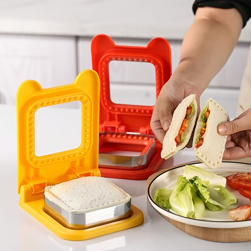Stainless Steel Sandwich Cutter Kitchen Tool for Baking Bread Toast