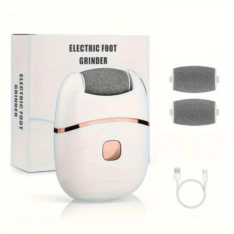 Electric Foot Scrubber for Dead Skin Callus Removal Rechargeable USB Charging Foot Care Tool for Adults and Family Travel