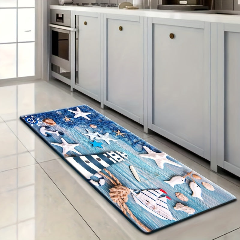 Soft Flannel Floor Mat for Bathroom and Living Room Absorbent Edge Foot Mat