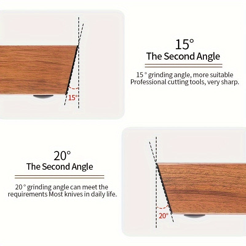Kitchen Knife Sharpening Set with Magnetic Angle Guide, Corundum, Metal Construction