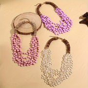 Boho Chic Beaded Kokos qobig'i taqinchoq ayollar uchun yozgi ta'til sovg'asi