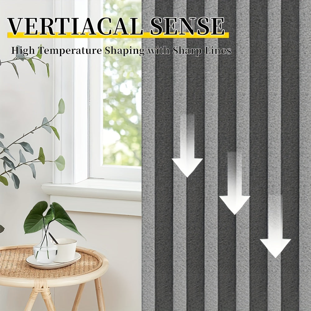 Набор из 1 складного затемняющего штора с крючками в аккордеонном стиле для окон, идеально подходит для создания перегородок в помещениях. Подходит для гостиных, спален, входов, гардеробных, офисных дверей и французских окон. Улучшите декор вашего дома.