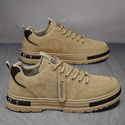 Men's Casual Sneakers Low Top Non-Slip Rubber Sole PU Upper Spring Autumn