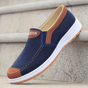 Men's Casual Loafers Breathable Lightweight Fabric Rubber Sole Low Top for Outdoor Activities