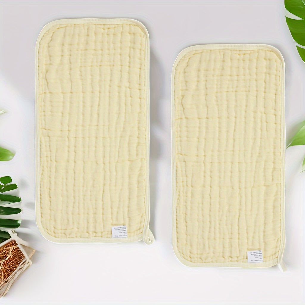 6 Pack Muslin Baby Burp Cloths Large Absorbent Cotton Bibs Gender Neutral