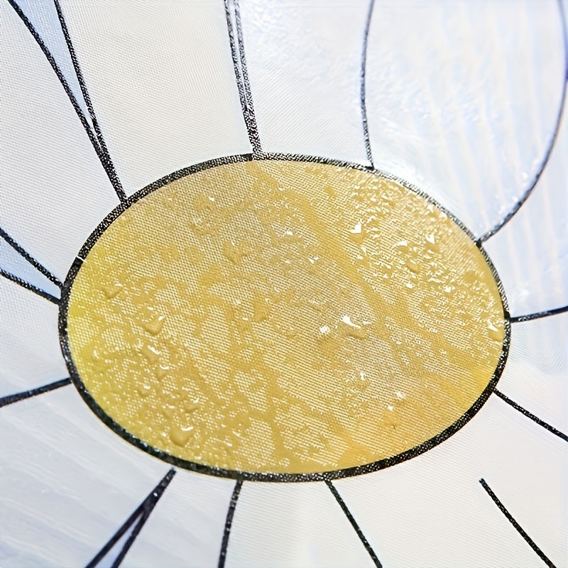 Washable electric fan dust cover light blue heart flower design easy-care material battery-free