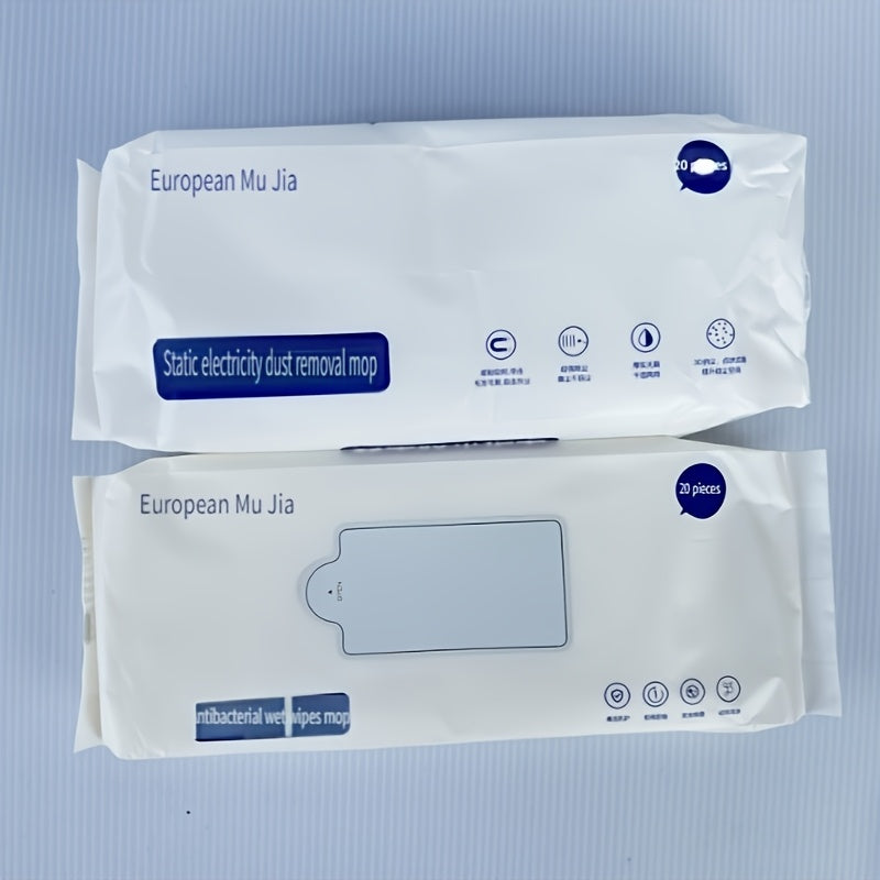 Ko'p maqsadli bir martalik mopu, nam va quruq tozalash uchun, anti-mikrob texnologiyasi bilan jihozlangan, turli xonalar, masalan, yashash xonasi, yotoqxona, hammom, hojatxona va oshxona uchun uyda foydalanish uchun mos.