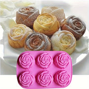 Large Silicone Rose Cake Mold and Soap Mold Set for Baking and Crafts