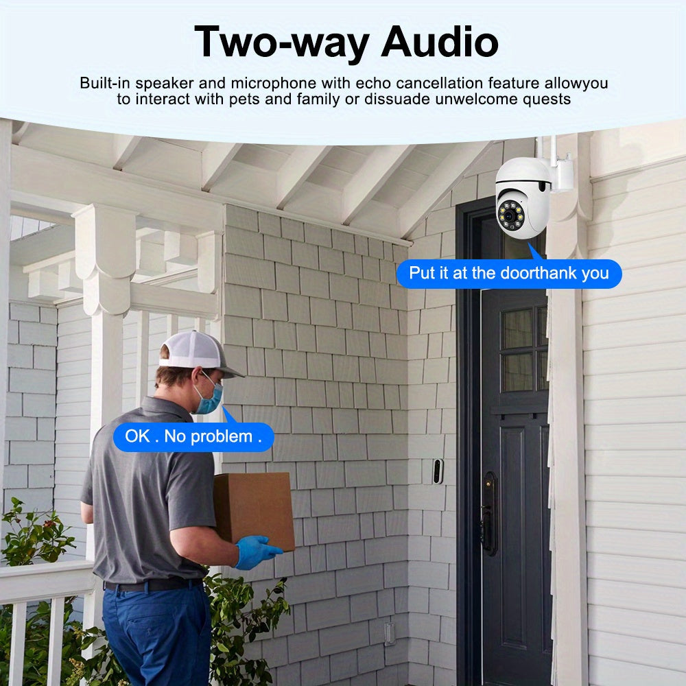 беспроводной комплект домашних камер видеонаблюдения с 4 камерами ночное видение двусторонний звук обнаружение движения 1080P HD WiFi облачное хранилище SD