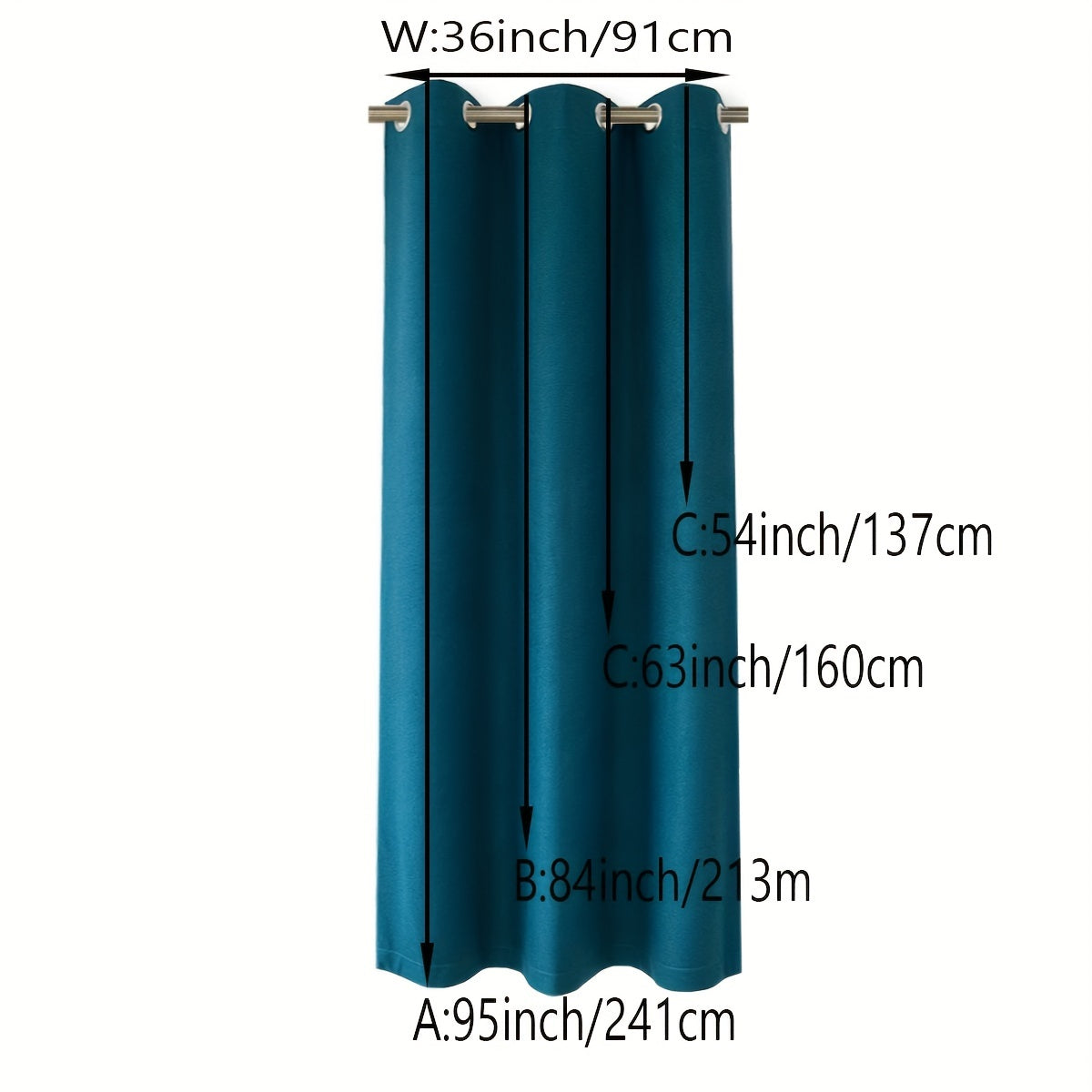 Blackout Faux Linen Textured Curtains Grommet Top for Bedroom Living Room