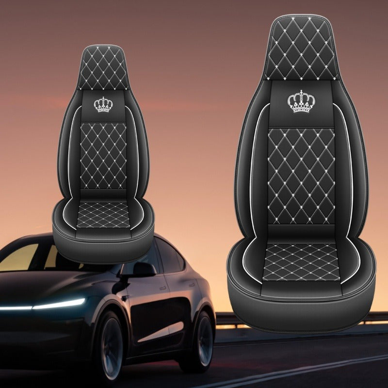 Universal avtomobil o'rindiq qopqog'i to'plami faux charm all-weather oldingi qator