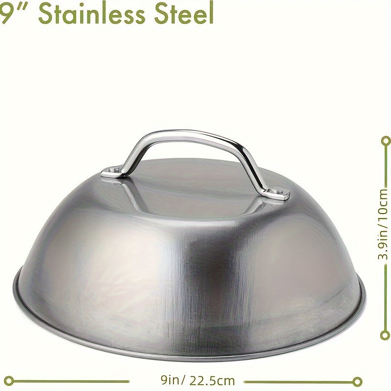 Stainless Steel Steak Cover for Grilling and BBQ Outdoor Use