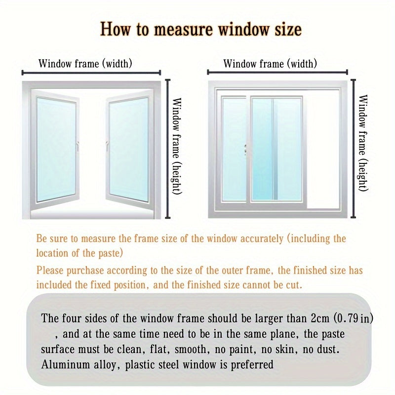Thermal Insulation Window Film Windproof Leak-Proof Transparent for Glass Wood Aluminum Windows
