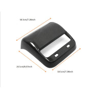 Rear Carbon Fiber Finish AC Vents Trim for Tesla Model 3 Y Auto Decor