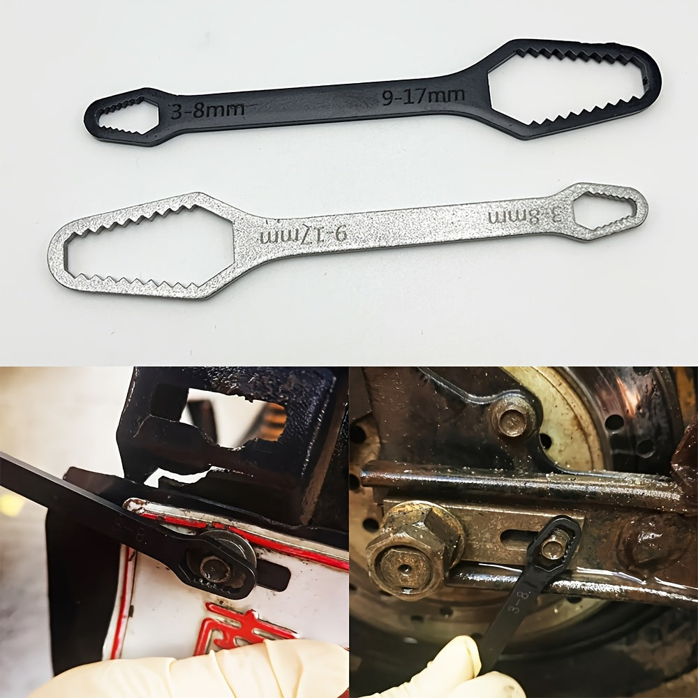 Self-Tightening Wrench Chrome Vanadium Steel 3-17mm for Cars Bikes Repairs