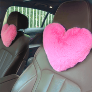 Car Seat Pillow Neck Rest Plush Headrest for Cars Interior Accessories